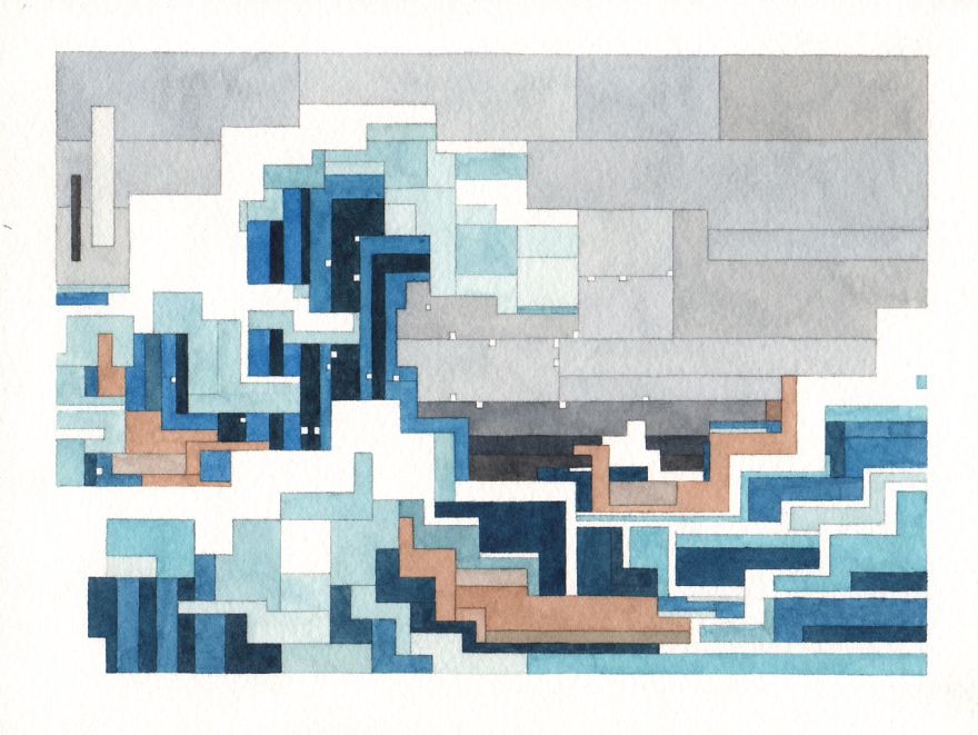 Elucidation: Pixelated Paintings At White Walls Gallery