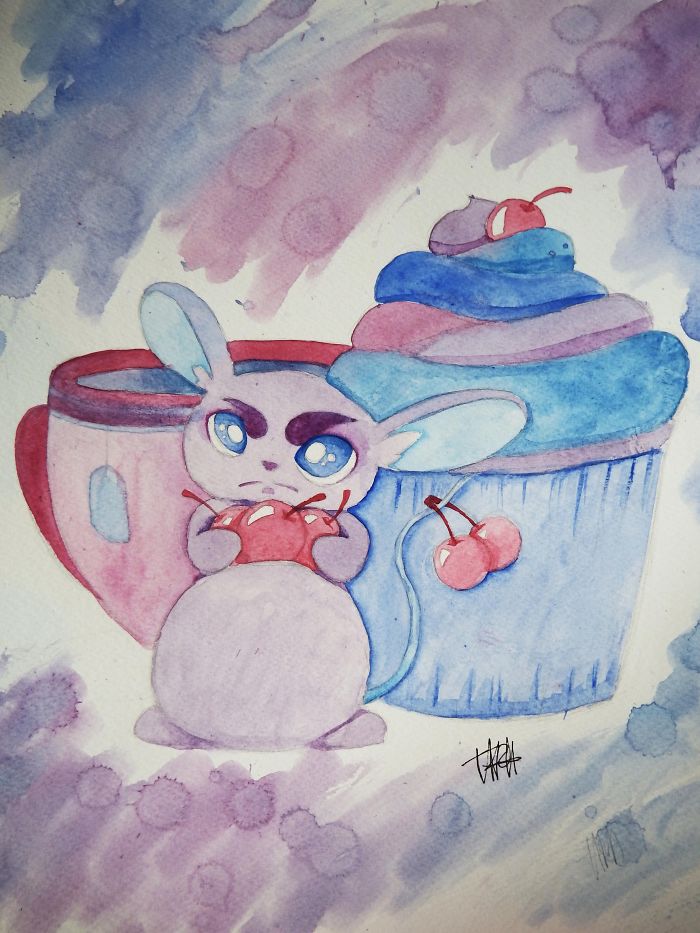 I Use Mixed Media To Experiment With Watercolor Paintings