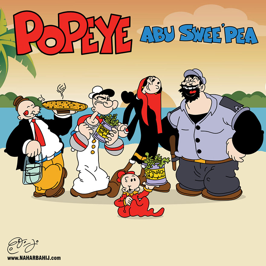 Famous Cartoon Characters With Arabian Twist