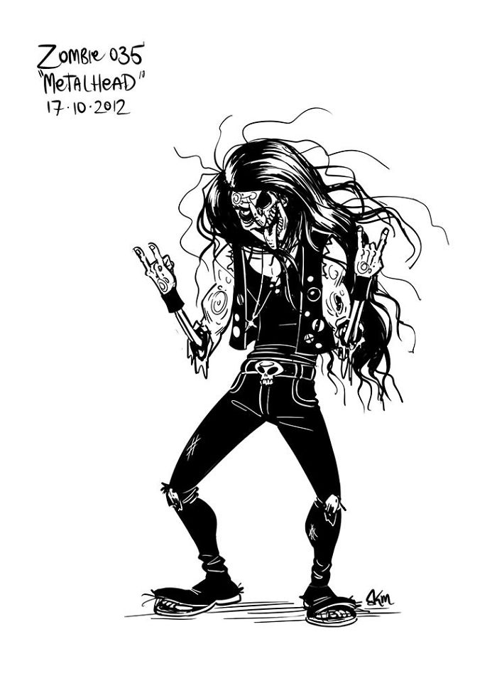 Zombie-A-Day Challenge: I Spent 144 Days Drawing Zombies