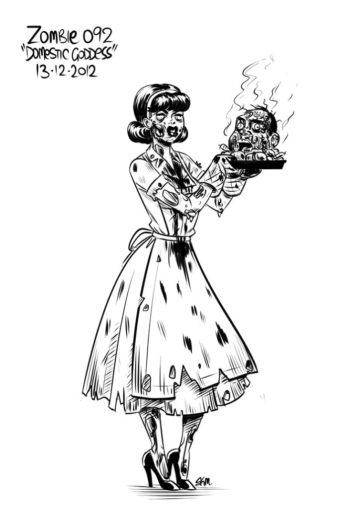 Zombie-A-Day Challenge: I Spent 144 Days Drawing Zombies