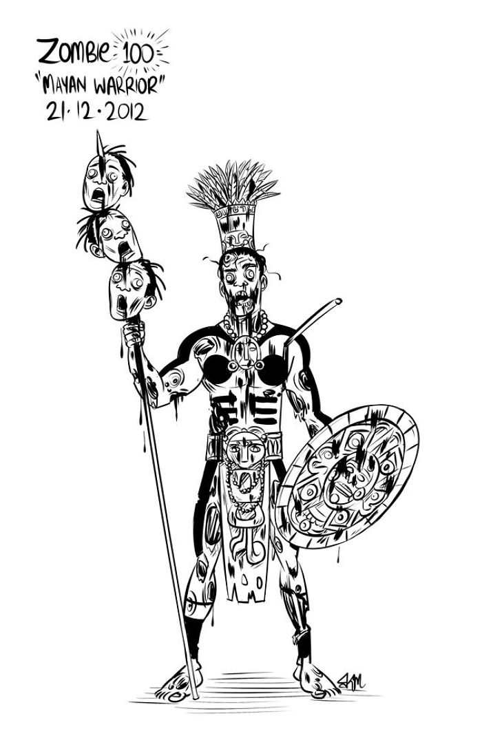 Zombie-A-Day Challenge: I Spent 144 Days Drawing Zombies