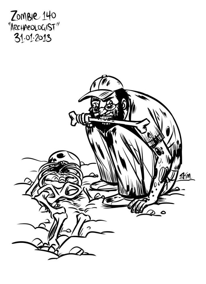 Zombie-A-Day Challenge: I Spent 144 Days Drawing Zombies