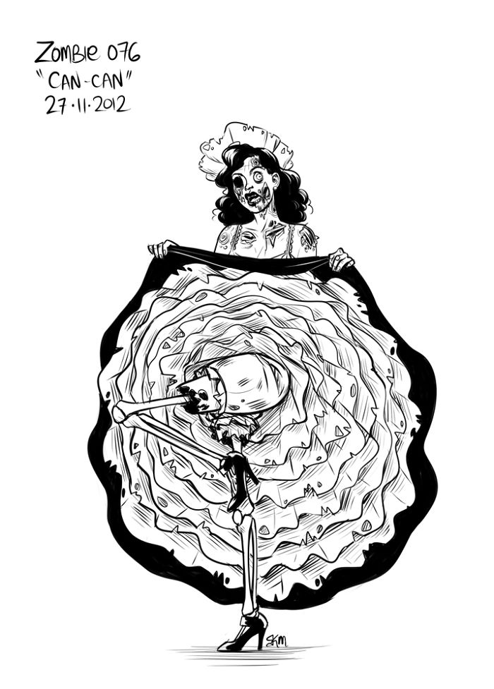 Zombie-A-Day Challenge: I Spent 144 Days Drawing Zombies