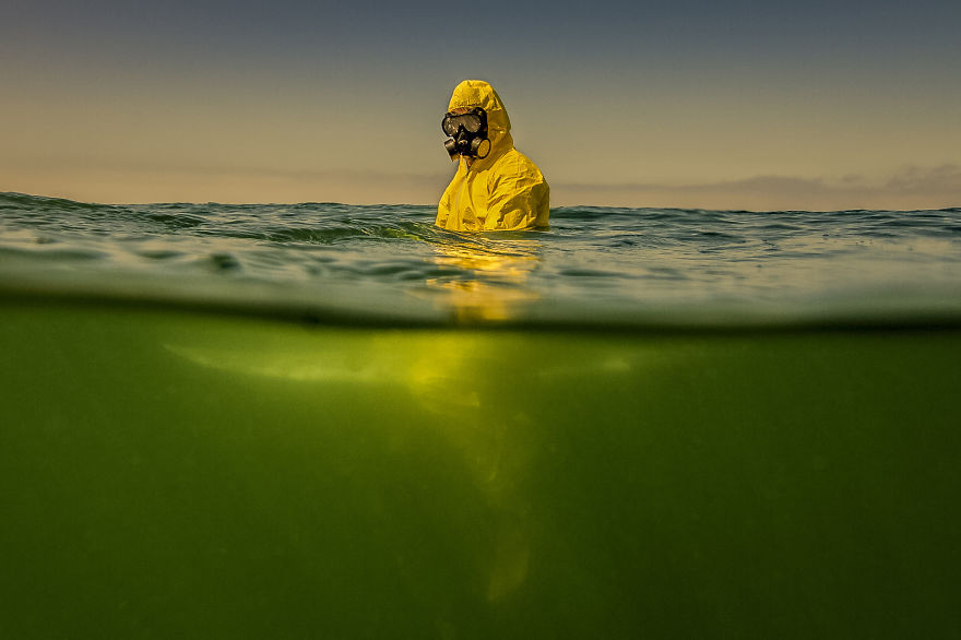 Hazmat Surfing: My Photos Predict A Poisonous, Dark Future For Our Oceans