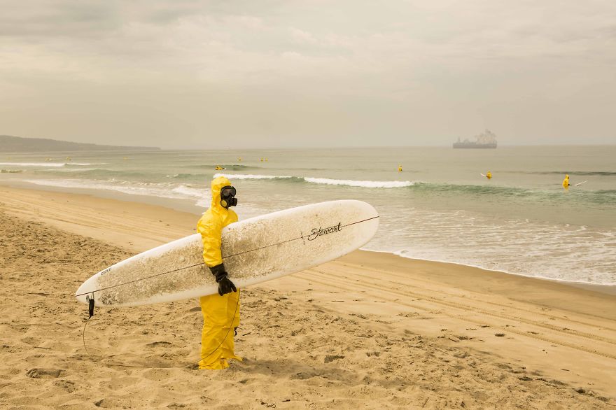 Hazmat Surfing: My Photos Predict A Poisonous, Dark Future For Our Oceans