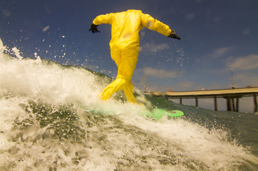 Hazmat Surfing: My Photos Predict A Poisonous, Dark Future For Our Oceans