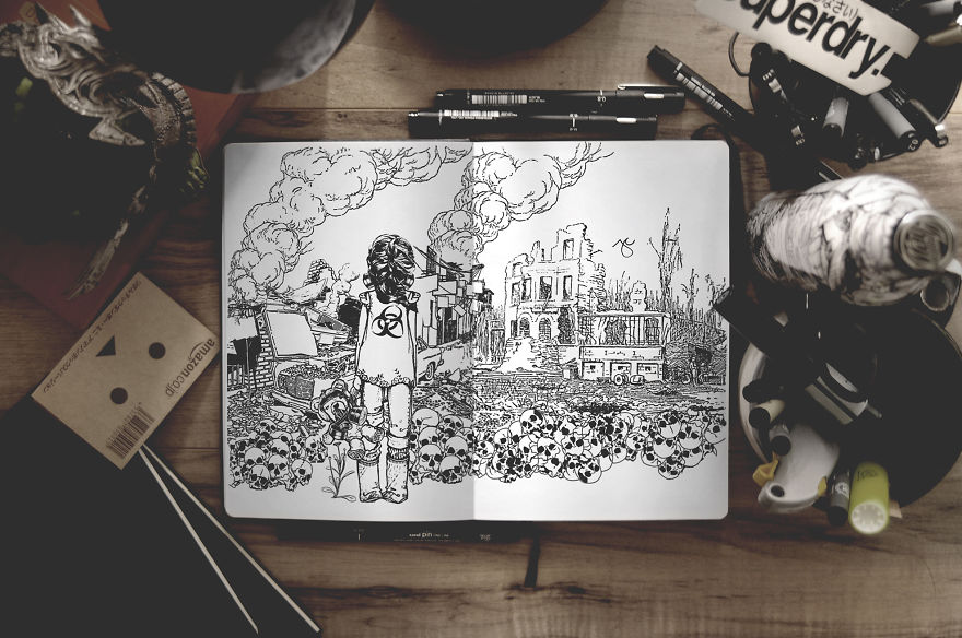 Surreal Creatures Bloom And Burst Across My Sketchbook Surreal Creatures Bloom And Burst Across My Sketchbook