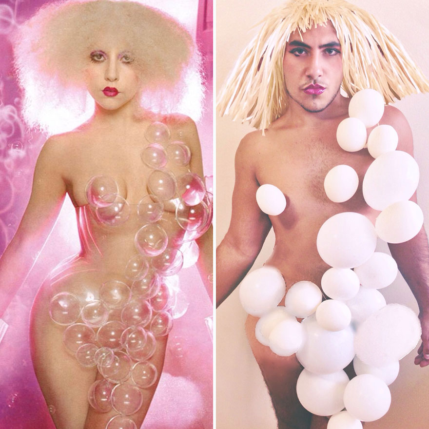 I Recreate Celebrity Fashion From Garbage Bags And Shower Curtains