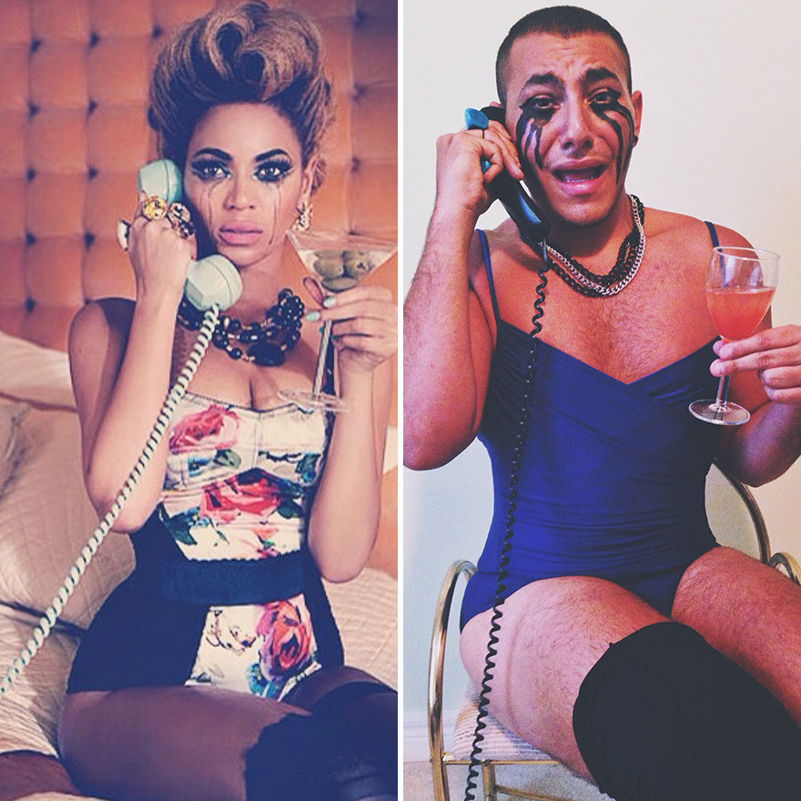 I Recreate Celebrity Fashion From Garbage Bags And Shower Curtains