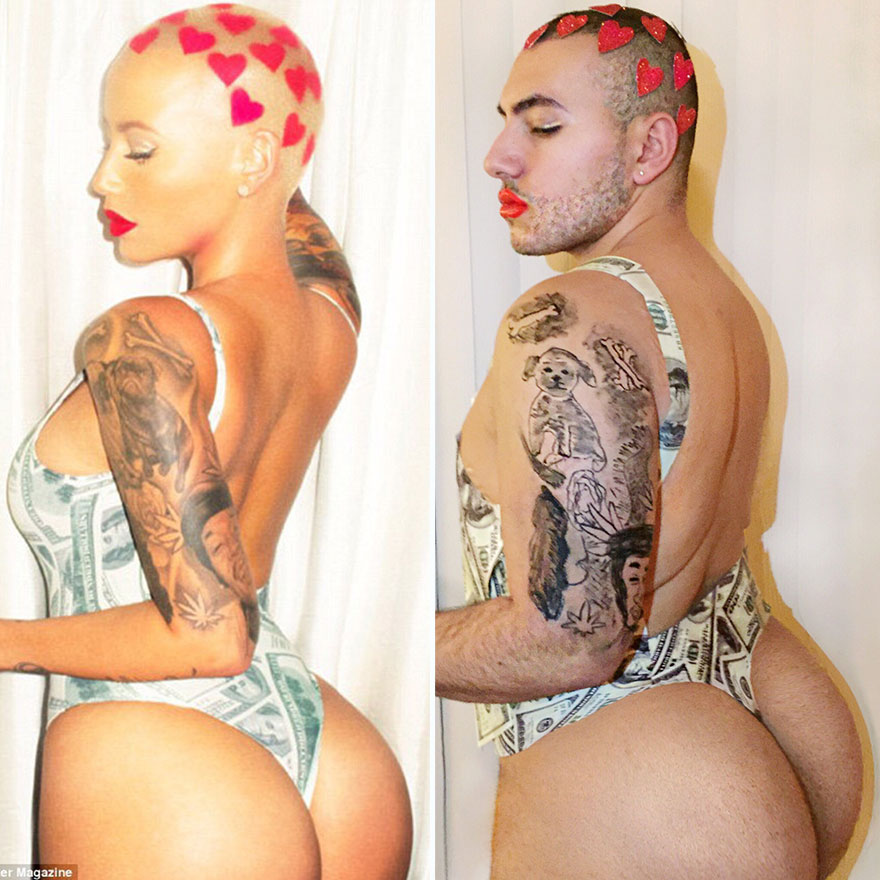 I Recreate Celebrity Fashion From Garbage Bags And Shower Curtains