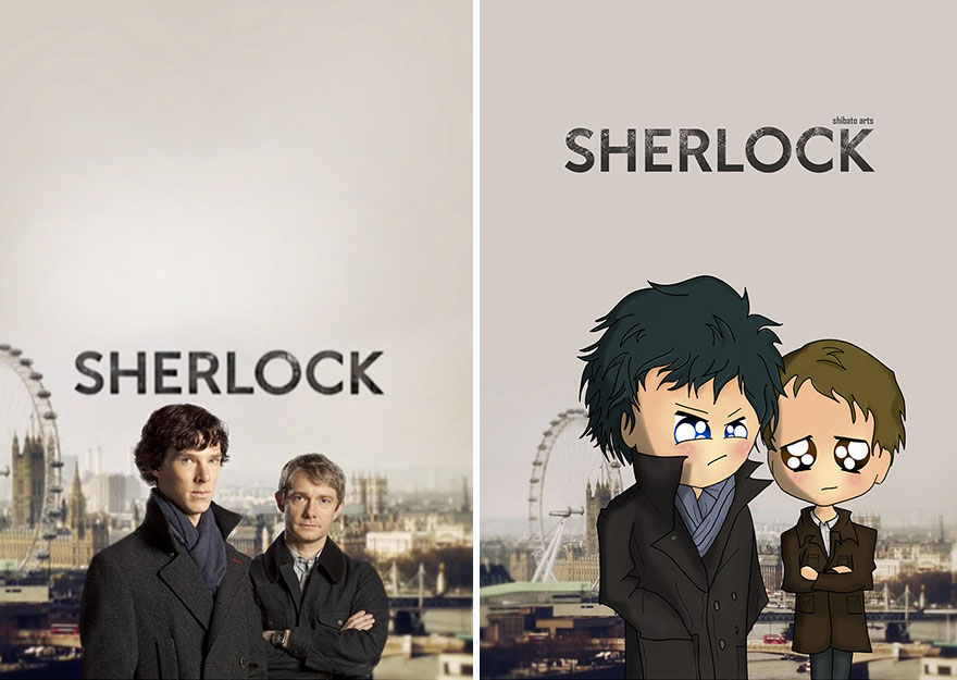 I Recreated Popular TV Series Posters Into Fun Illustrations