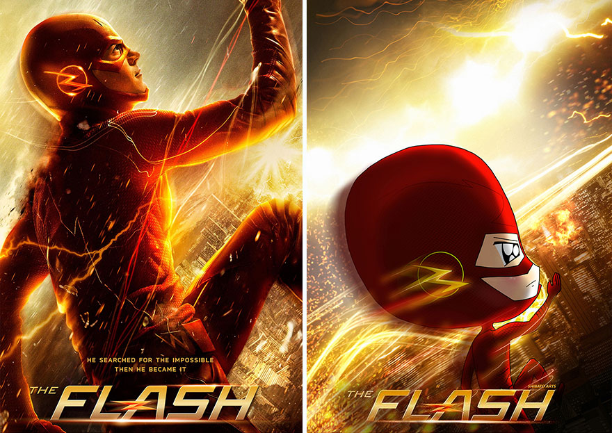 I Recreated Popular TV Series Posters Into Fun Illustrations