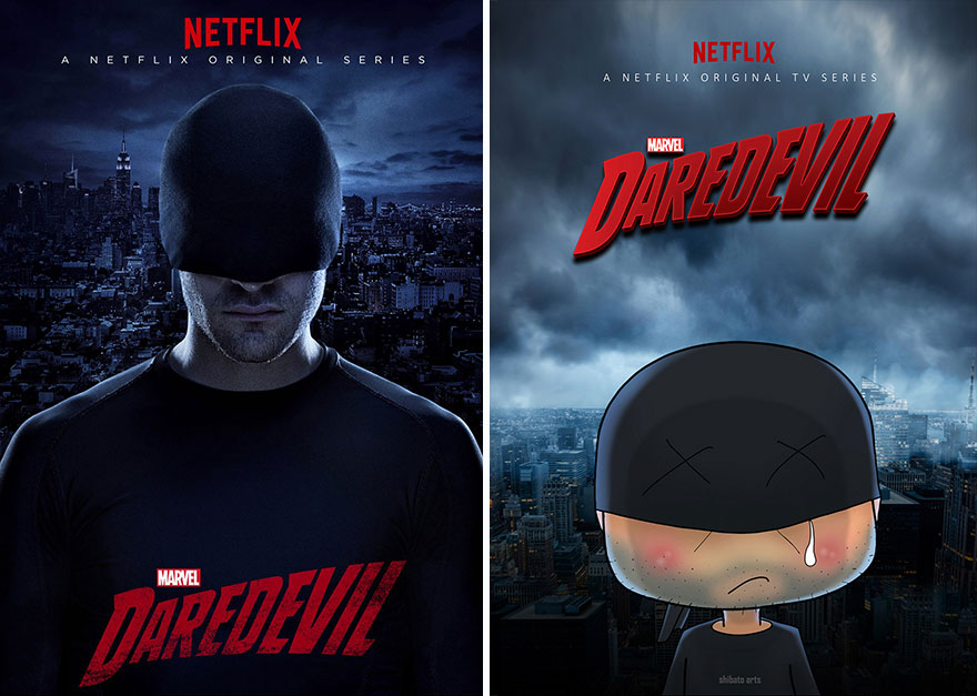 I Recreated Popular TV Series Posters Into Fun Illustrations