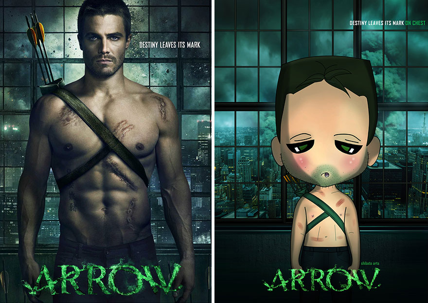 I Recreated Popular TV Series Posters Into Fun Illustrations