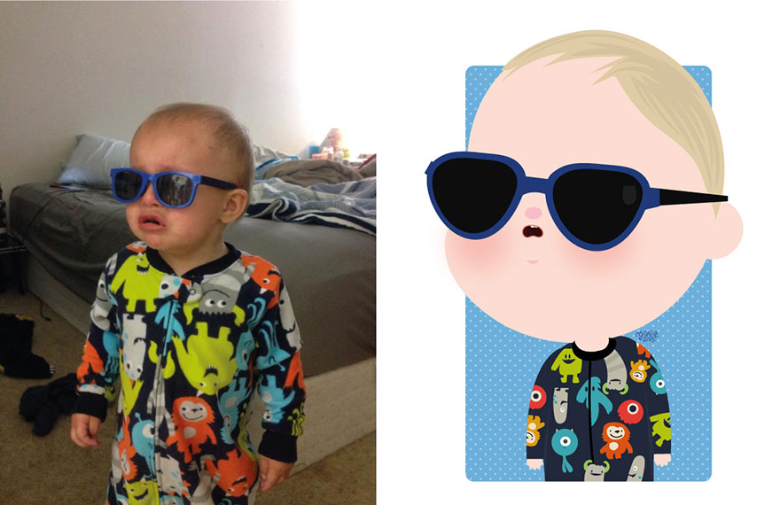 I Take Children’s Photos From The Internet And Turn Them Into Fun Illustrations (Part 2) I Take Children’s Photos From The Internet And Turn Them Into Fun Illustrations (Part 2)
