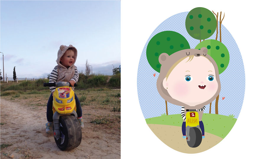 I Take Children’s Photos From The Internet And Turn Them Into Fun Illustrations (Part 2) I Take Children’s Photos From The Internet And Turn Them Into Fun Illustrations (Part 2)