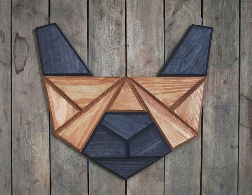 Wooden Zoo: I Make Geometric Animal Heads From Wood