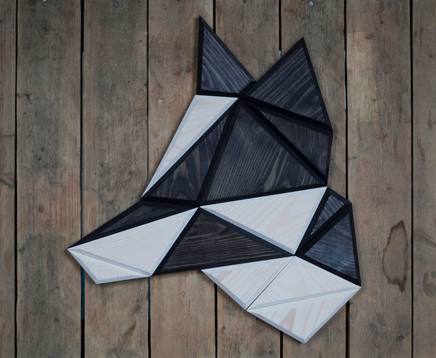 Wooden Zoo: I Make Geometric Animal Heads From Wood
