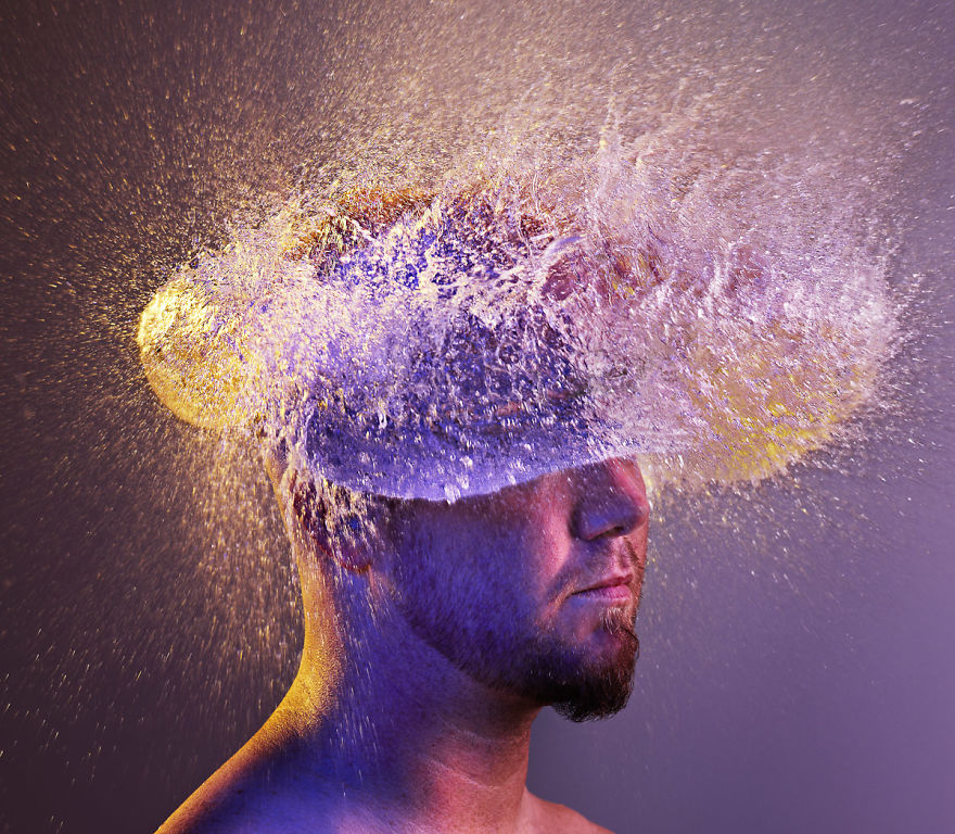 Incredible Water Wigs Done With Exploding Water Balloons Incredible Water Wigs Done With Exploding Water Balloons