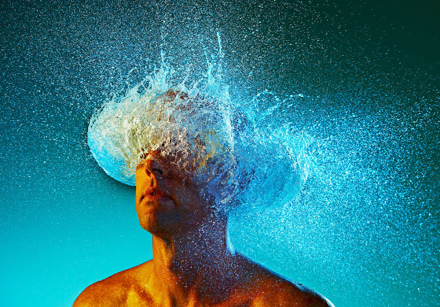 Incredible Water Wigs Done With Exploding Water Balloons Incredible Water Wigs Done With Exploding Water Balloons