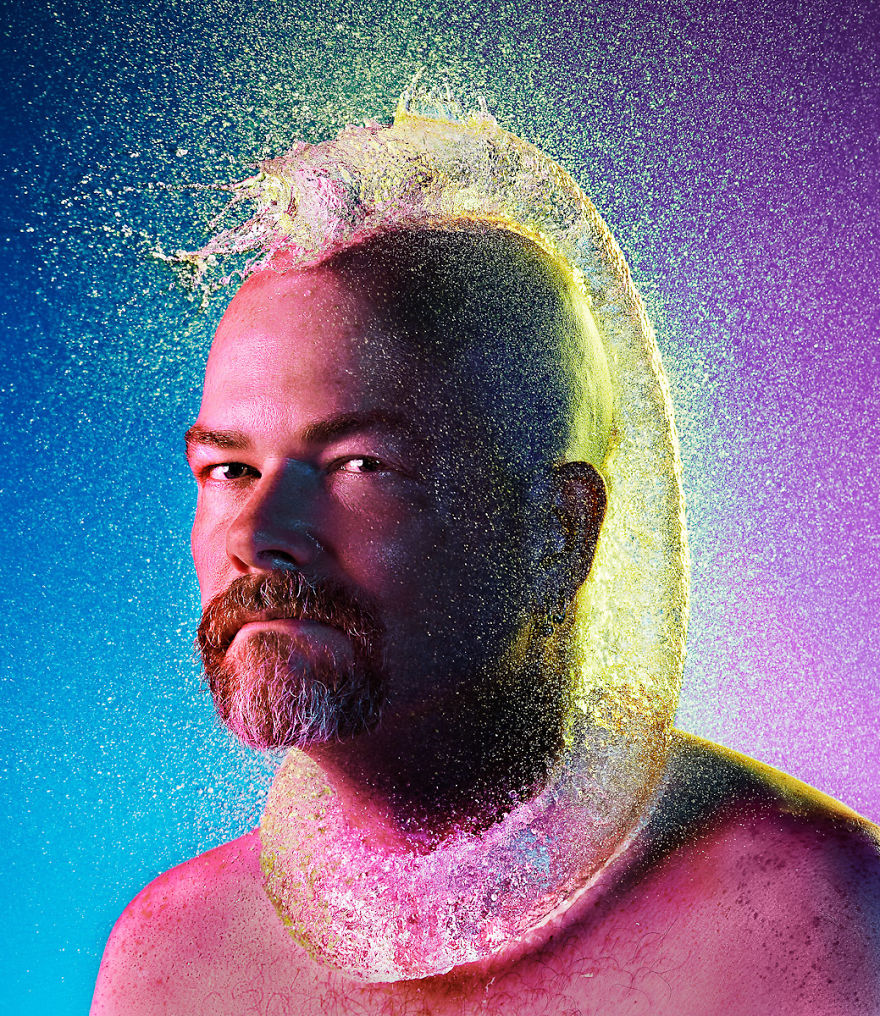 Incredible Water Wigs Done With Exploding Water Balloons Incredible Water Wigs Done With Exploding Water Balloons