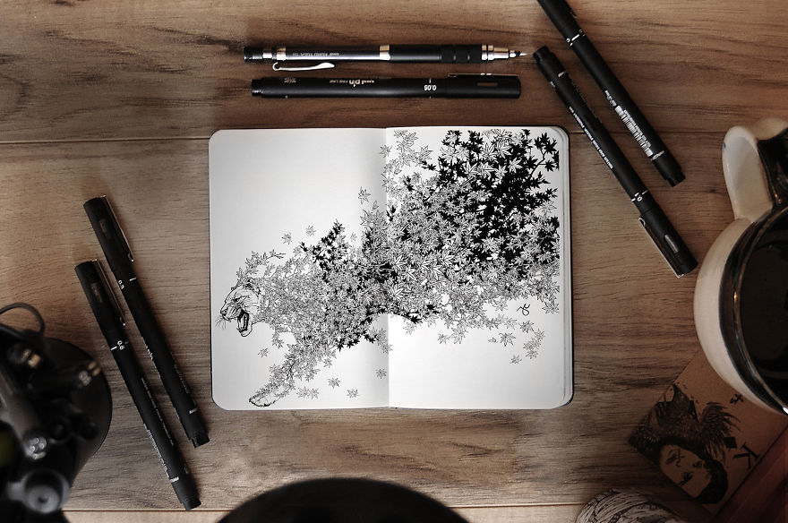 Surreal Creatures Bloom And Burst Across My Sketchbook Surreal Creatures Bloom And Burst Across My Sketchbook