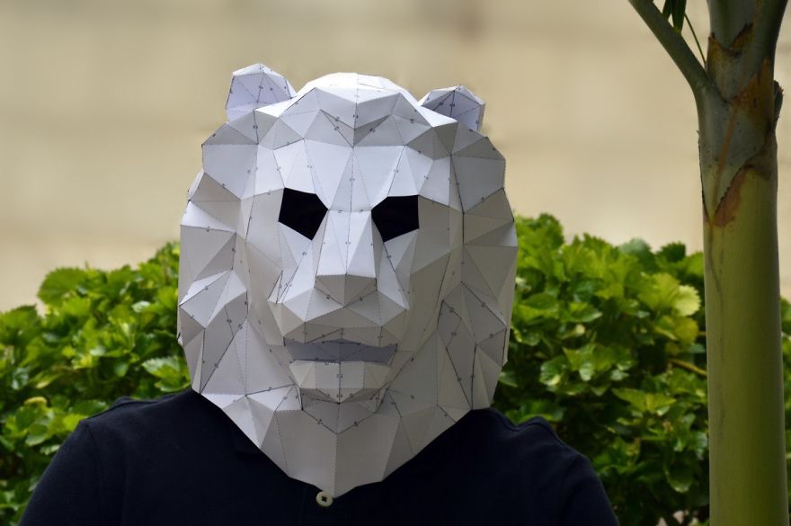 Make Your Own Geometric Animal Mask Make Your Own Geometric Animal Mask