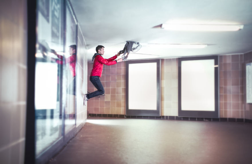 Ballet Dancer Masters Taking Self-Portraits While Floating In Mid-Air