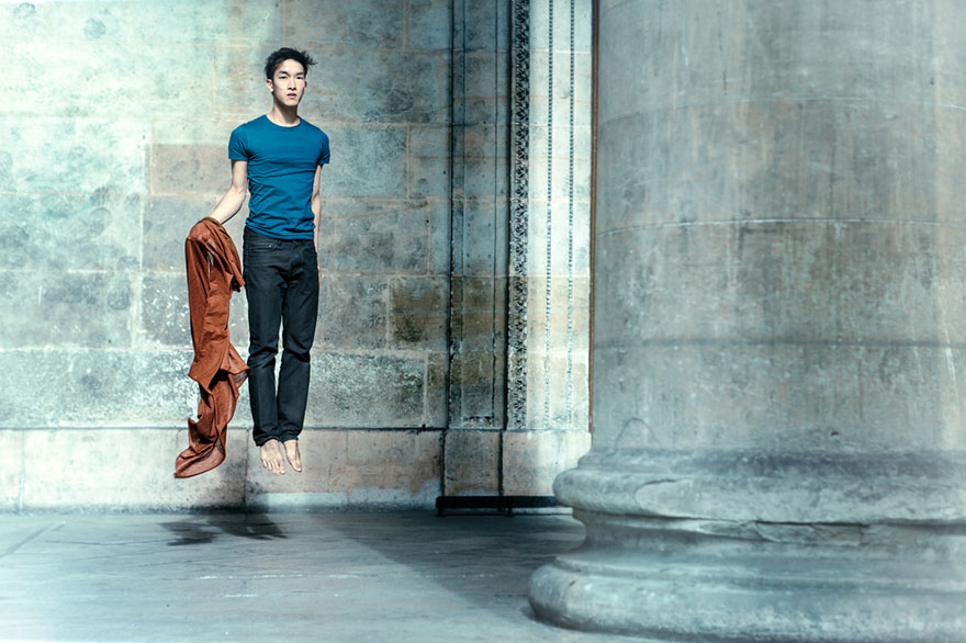 Ballet Dancer Masters Taking Self-Portraits While Floating In Mid-Air