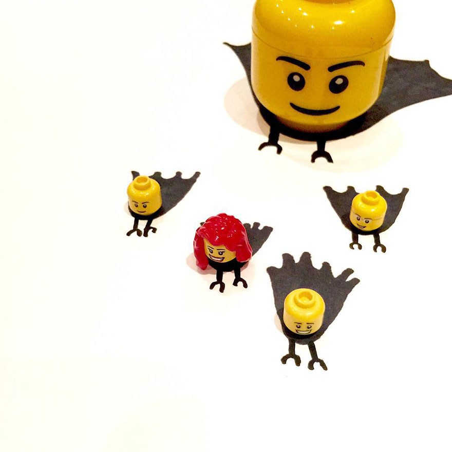 My Mate And His Son Make These Wicked Images By Drawing Bodies To Lego Heads