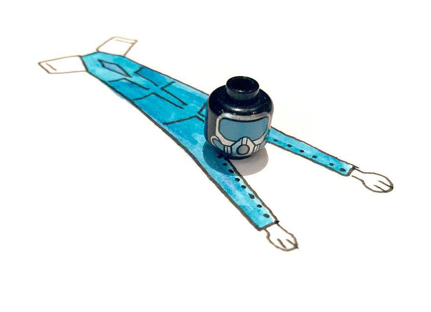 My Mate And His Son Make These Wicked Images By Drawing Bodies To Lego Heads My Mate And His Son Make These Wicked Images By Drawing Bodies To Lego Heads