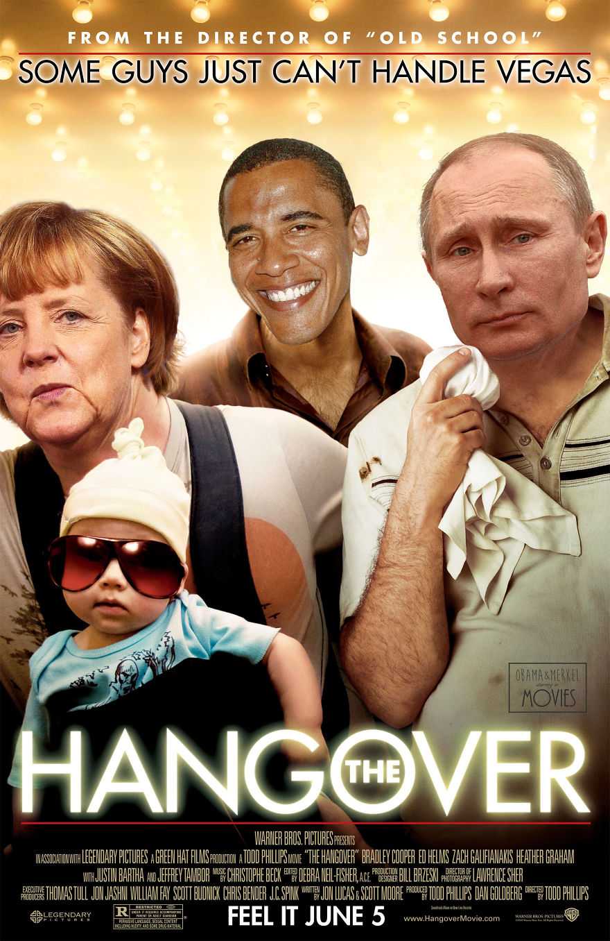 Obama, Merkel, And Putin As Leading Actors In Famous Movies Obama, Merkel, And Putin As Leading Actors In Famous Movies