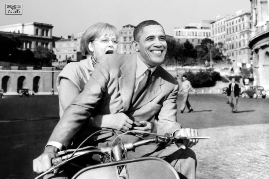 Obama, Merkel, And Putin As Leading Actors In Famous Movies Obama, Merkel, And Putin As Leading Actors In Famous Movies