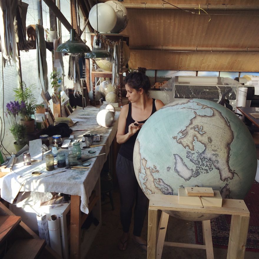 One Of The World’s Last Remaining Globe-Makers That Use The Ancient Art Of Making Globes By Hand One Of The World’s Last Remaining Globe-Makers That Use The Ancient Art Of Making Globes By Hand