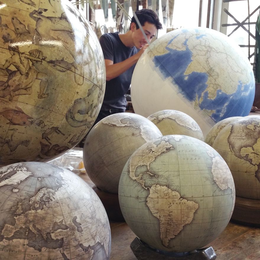 One Of The World’s Last Remaining Globe-Makers That Use The Ancient Art Of Making Globes By Hand One Of The World’s Last Remaining Globe-Makers That Use The Ancient Art Of Making Globes By Hand