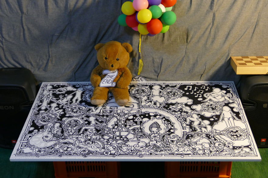 100+ Hours In 3 Minutes: A Time-lapse Video Of My Huge Marker Drawing 100+ Hours In 3 Minutes: A Time-lapse Video Of My Huge Marker Drawing