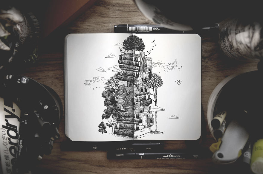 Surreal Creatures Bloom And Burst Across My Sketchbook Surreal Creatures Bloom And Burst Across My Sketchbook