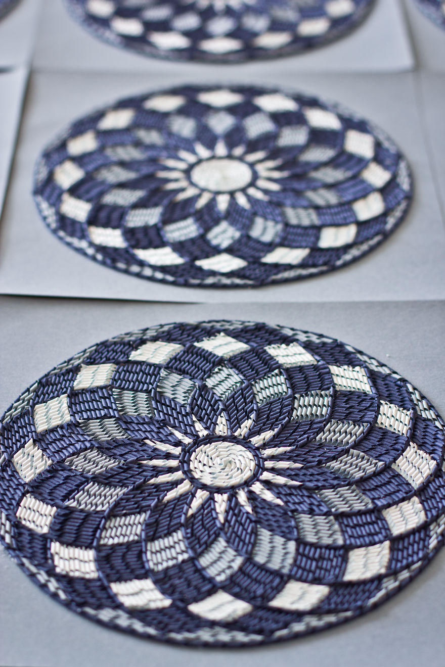 I Hand Cut Thousands Of Paper Strips To Make Paper Carpets I Hand Cut Thousands Of Paper Strips To Make Paper Carpets