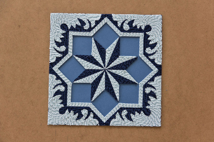 I Hand Cut Thousands Of Paper Strips To Make Paper Carpets I Hand Cut Thousands Of Paper Strips To Make Paper Carpets