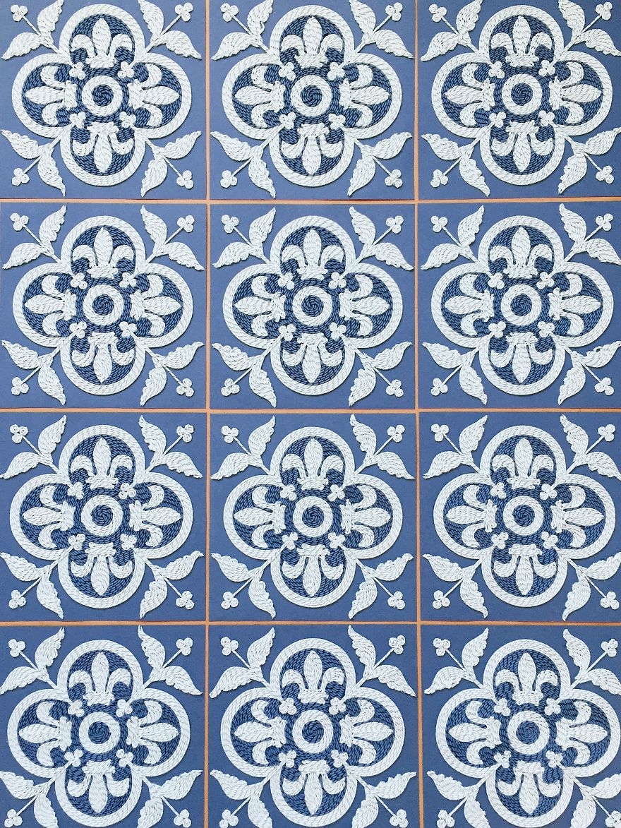 I Hand Cut Thousands Of Paper Strips To Make Paper Carpets I Hand Cut Thousands Of Paper Strips To Make Paper Carpets