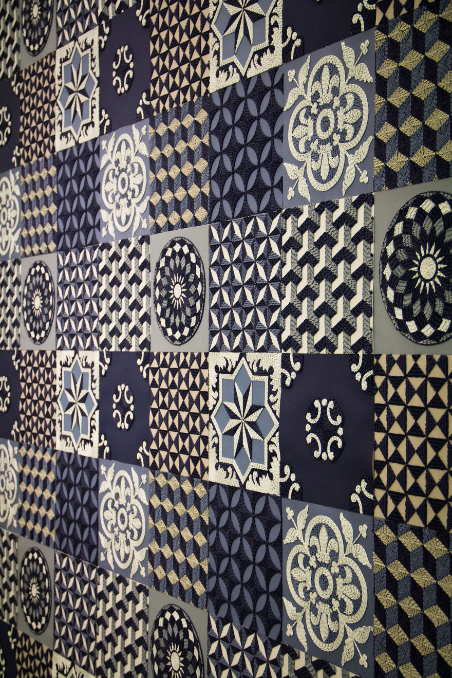 I Hand Cut Thousands Of Paper Strips To Make Paper Carpets I Hand Cut Thousands Of Paper Strips To Make Paper Carpets