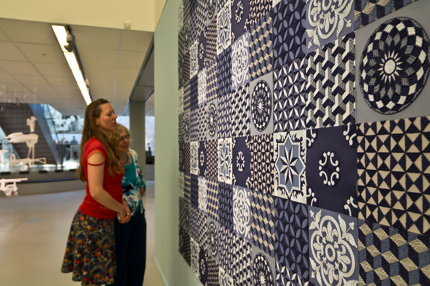 I Hand Cut Thousands Of Paper Strips To Make Paper Carpets I Hand Cut Thousands Of Paper Strips To Make Paper Carpets