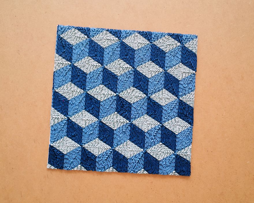 I Hand Cut Thousands Of Paper Strips To Make Paper Carpets I Hand Cut Thousands Of Paper Strips To Make Paper Carpets