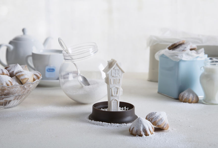 We Designed A Sugar Bowl That Is Also A Snow Globe We Designed A Sugar Bowl That Is Also A Snow Globe