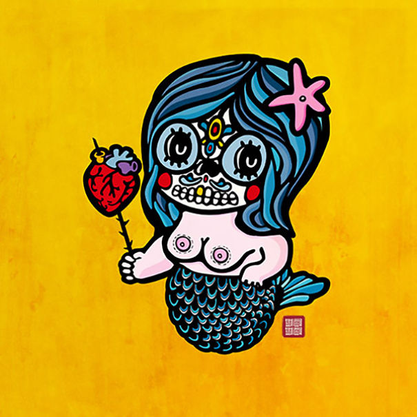 D&iacute;a De Muertos: My Fun Skull Illustrations