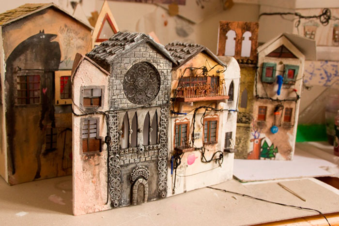 Artist Makes Surreal Houses From Trash She Finds On The Street