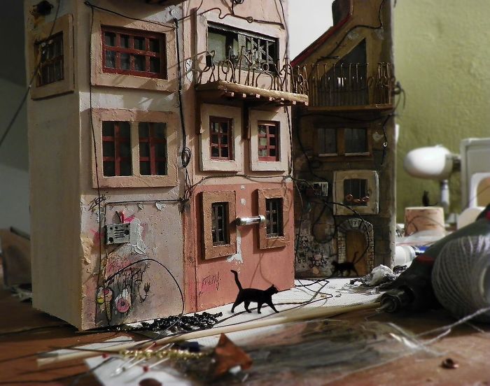 Artist Makes Surreal Houses From Trash She Finds On The Street