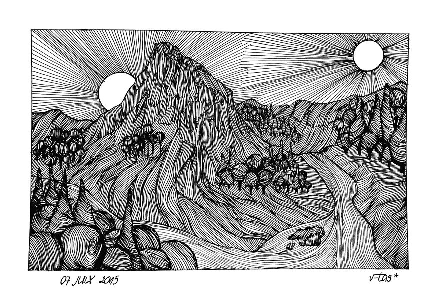 The Power Of Simple Lines: Intricate Drawings By Self-taught Lithuanian Artist The Power Of Simple Lines: Intricate Drawings By Self-taught Lithuanian Artist