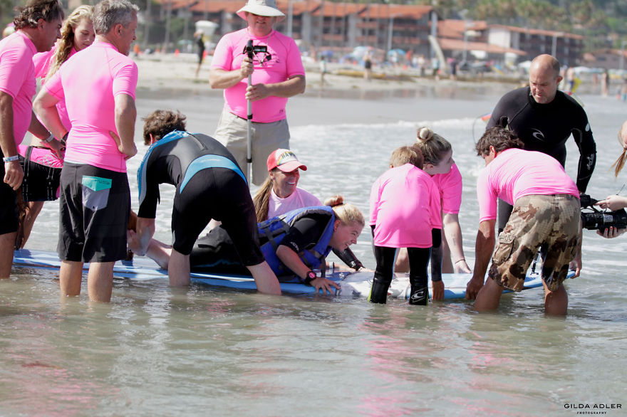 Two Sisters With Same Terminal Illness Catch Waves With My Surfing Dog